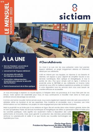 Le Mensuel Du SICTIAM Novembre 2023 Le Mensuel Du SICTIAM Novembre 2023
